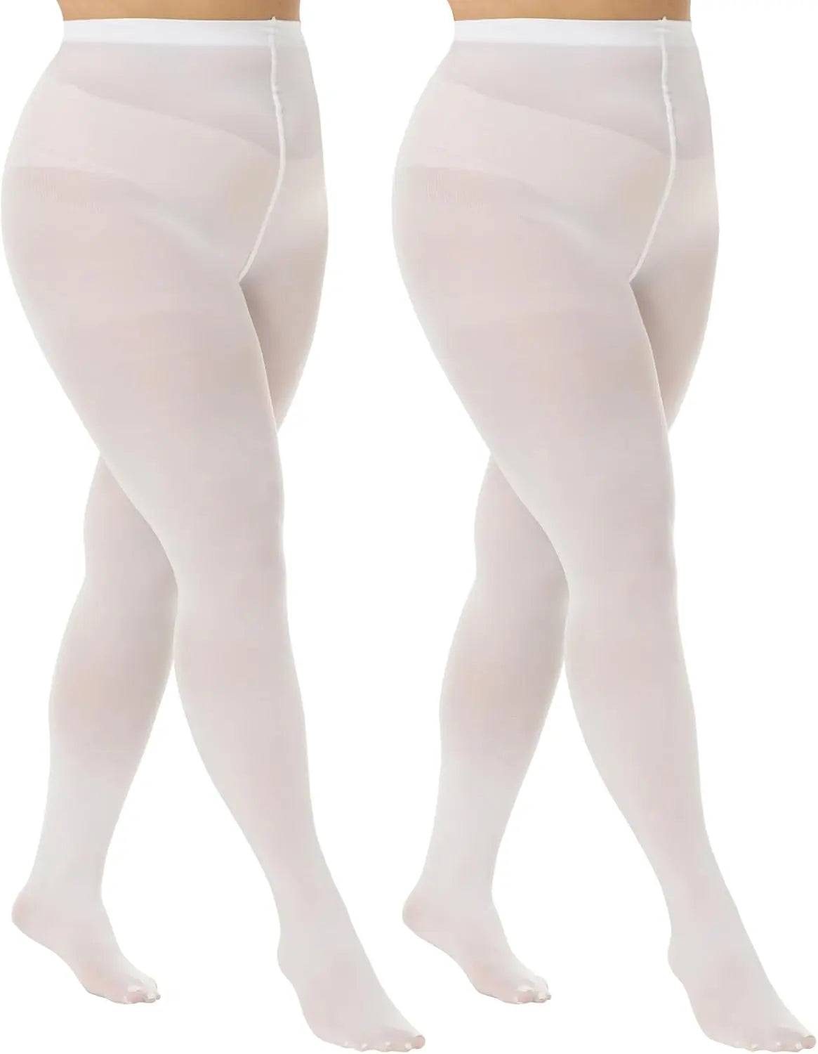 MANZI Women's 2 Pairs Control Top Pantyhose My Store