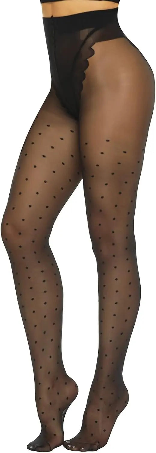 MANZI Patterned Tights Sheer Pantyhose for Women 20 Denier Stockings My Store