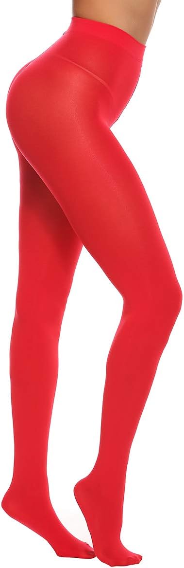 MANZI Tights for Women Solid Color Pantyhose Colored