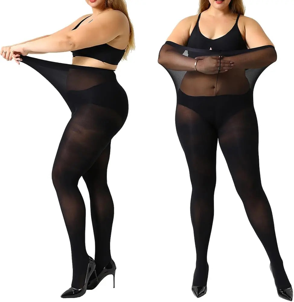 MANZI Women's 2 Pairs Control Top Pantyhose My Store