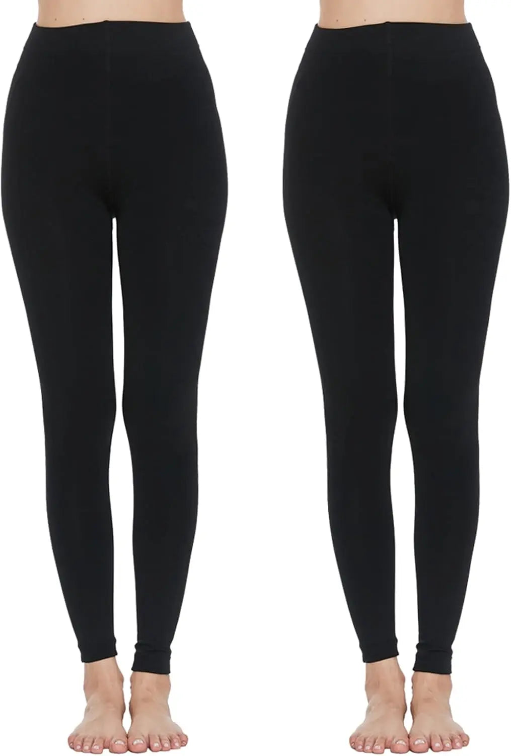 MANZI 2 Pairs 400D Women's Black Thermal Warm Winter Fleece Tights My Store