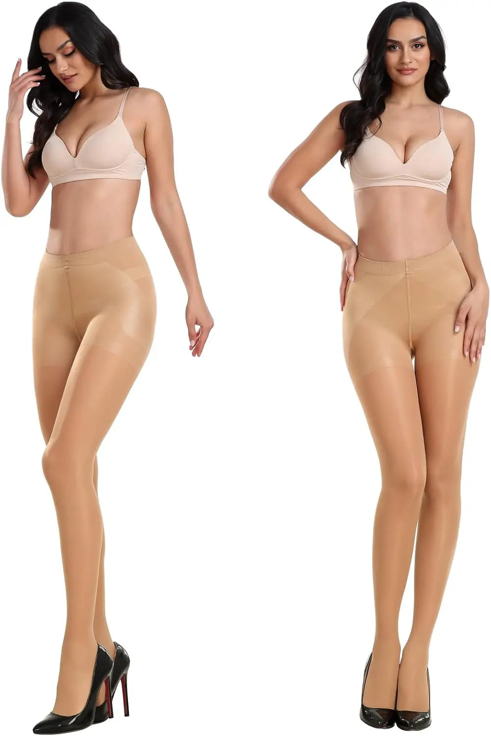 MANZI Women's Control Top Pantyhose Sheer Tights My Store