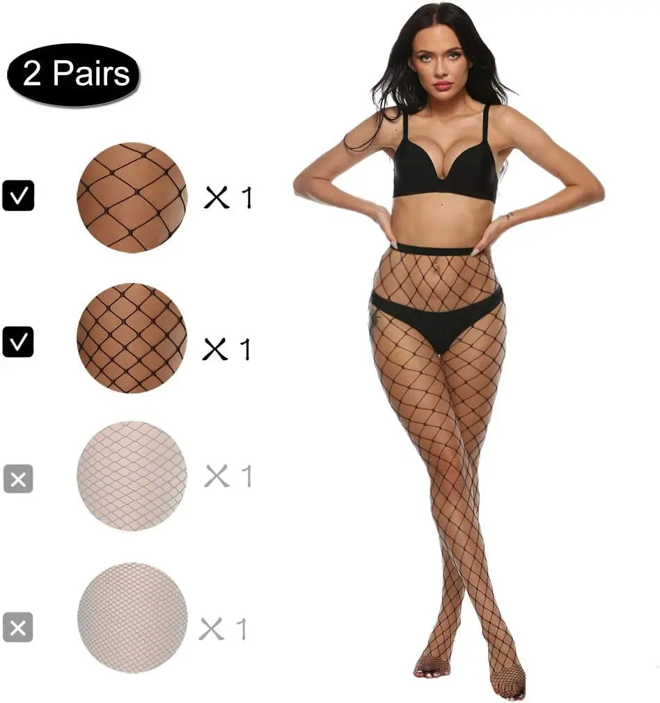 MANZI High Waist Tights Fishnet Stockings My Store