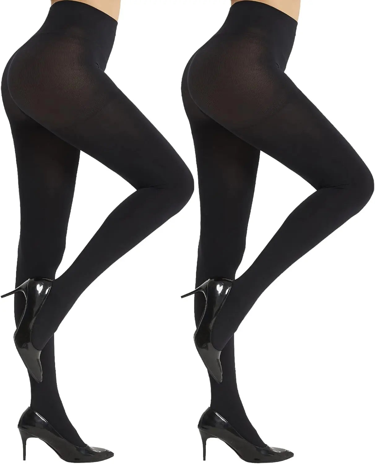 MANZI Super Opaque Tights for Women with Control-Top Blackout 2 Pairs My Store