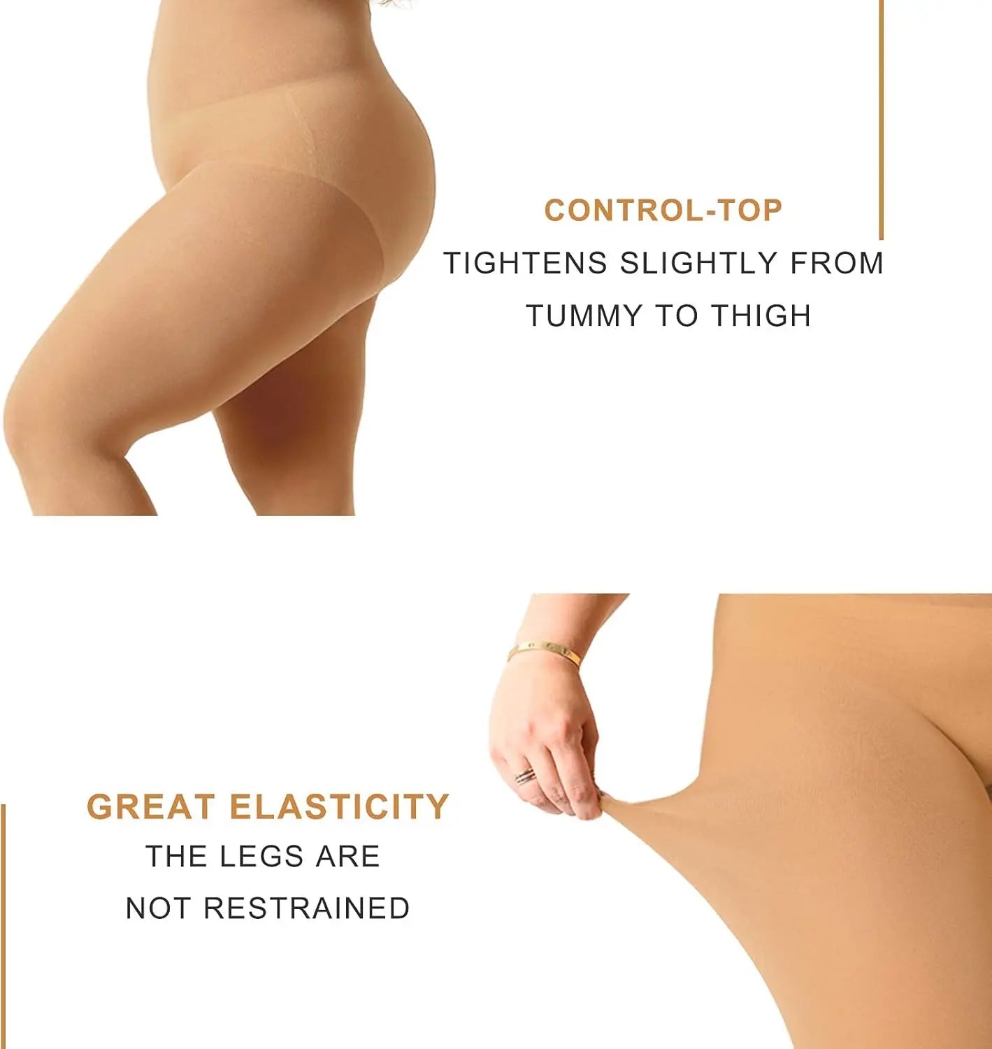 MANZI Plus Size Tights for Women 70D Queen Size Tights(Pack of 2) My Store