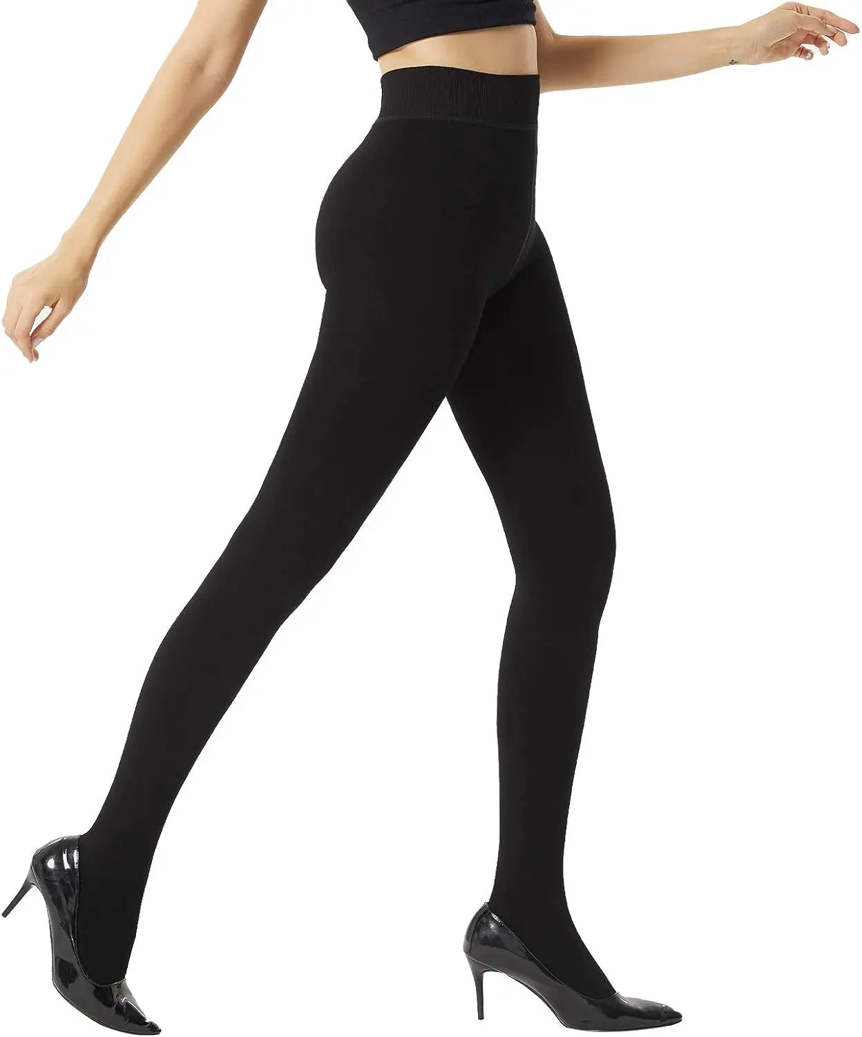 MANZI Fleece Lined Tights Women 800D Winter tights(Pack of 2) My Store