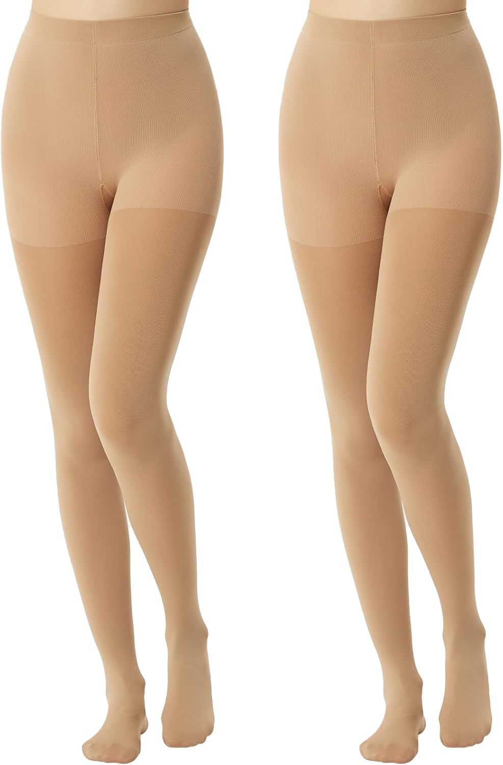 MANZI Women's Super Opaque Tights 2 Pairs 120 Denier