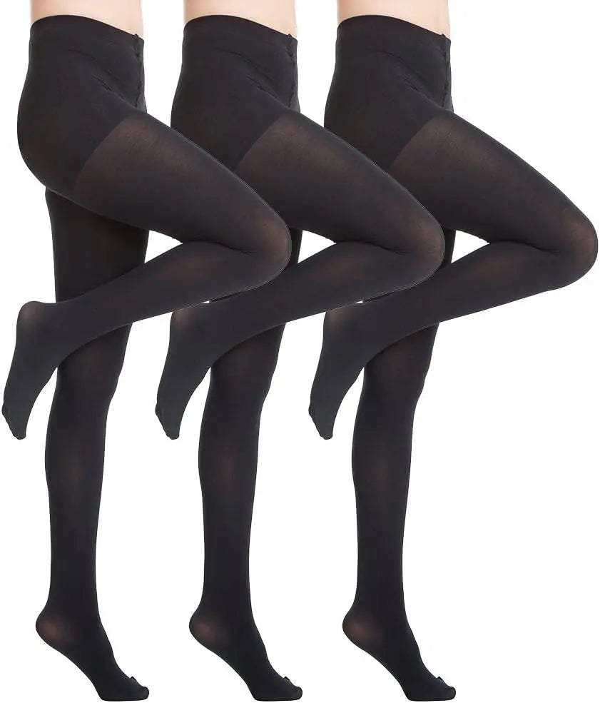 MANZI Women's 2-6 Pairs Opaque Control Top Tights Comfort Stretch 70 Denier Pantyhose My Store