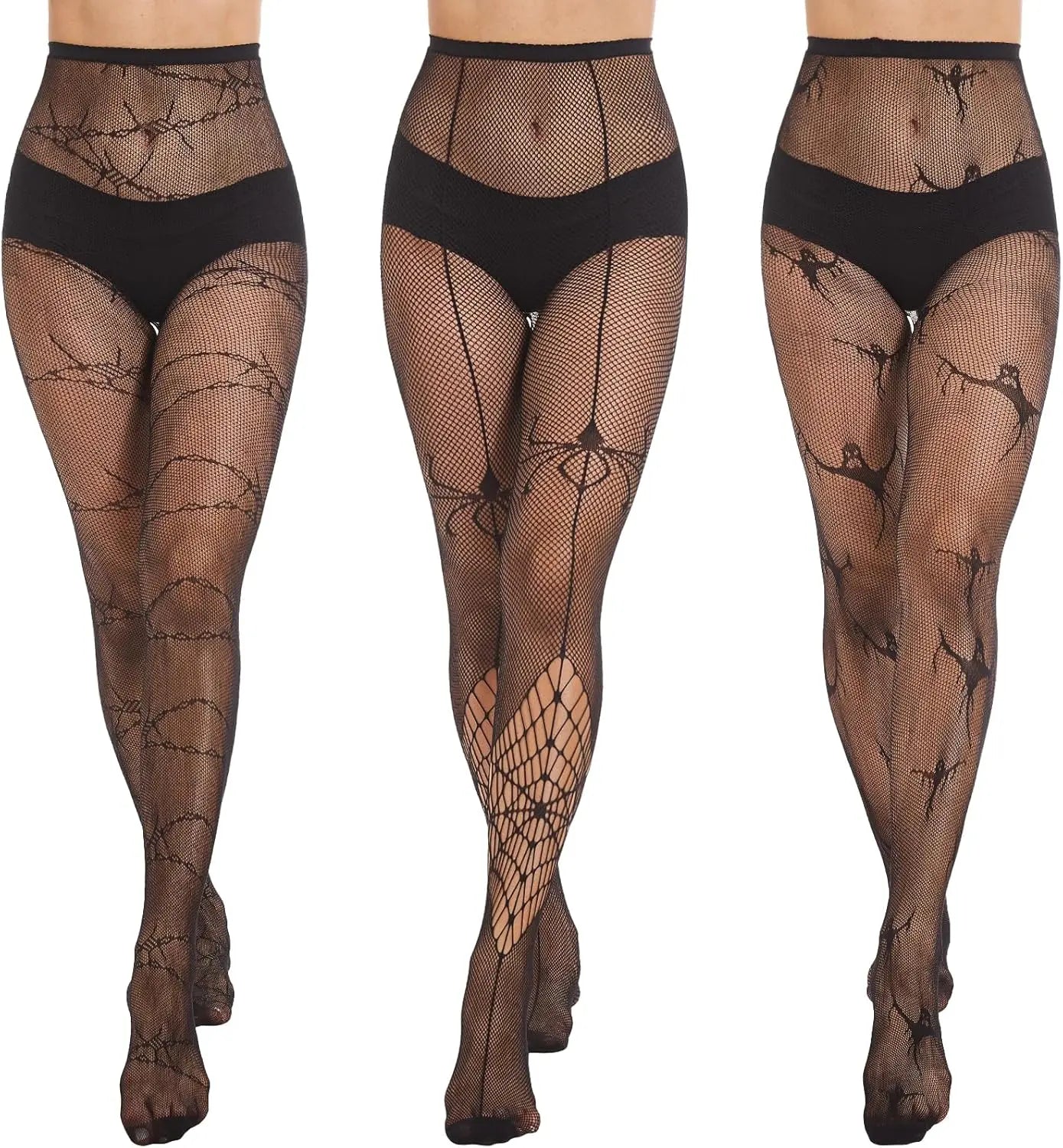 MANZI Fishnet Tights for Women Patterned Fishnets Stockings My Store
