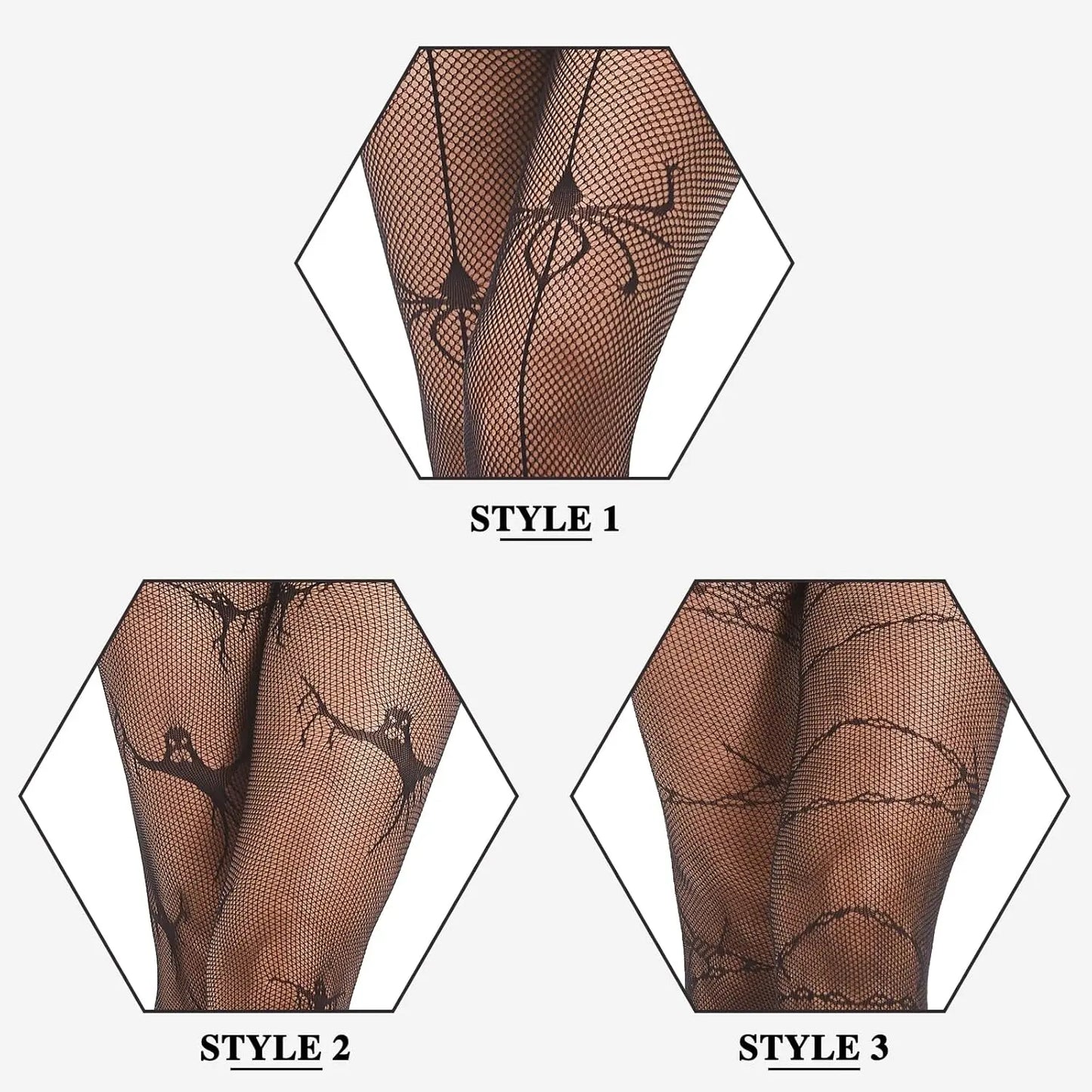 MANZI Fishnet Tights for Women Patterned Fishnets Stockings My Store