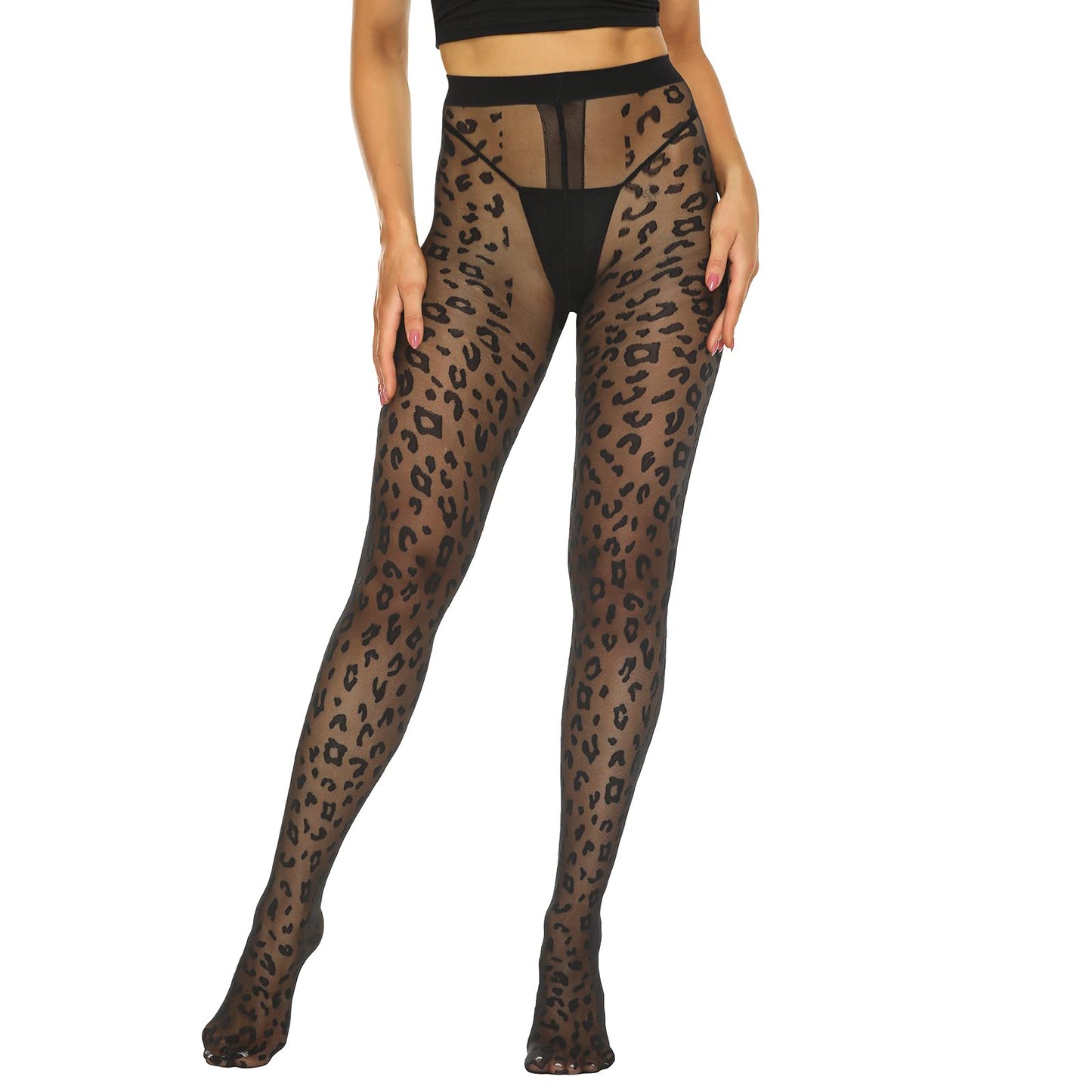 MANZI Tights for Women Patterned Sheer Ultra Thin High Waist Pantyhose Manzi
