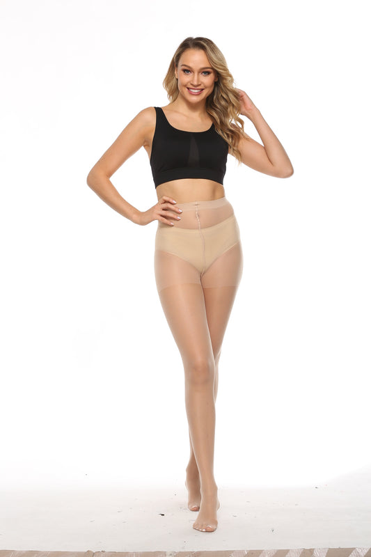 MANZI 6 Pairs Women's 20D Sheer Silky Pantyhose