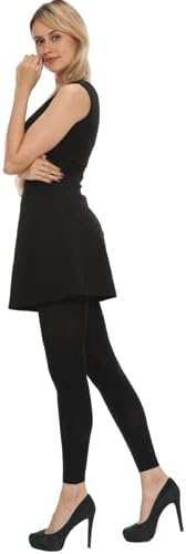 MANZI 2 Pairs 400D Women's Black Thermal Warm Winter Fleece Tights