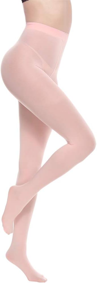MANZI Microfibre Tights for Women, Semi Opaque Solid Colored Footed Pantyhose 70 Denier