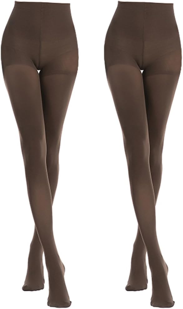 MANZI Women's 2-6 Pairs Opaque Control Top Tights Comfort Stretch 70 Denier Pantyhose