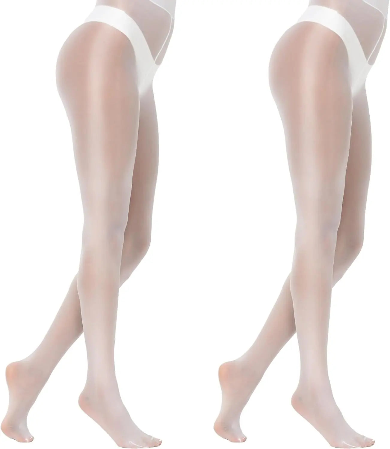 MANZI 2 Pairs Women's Shiny Sheer Tights High Waist My Store
