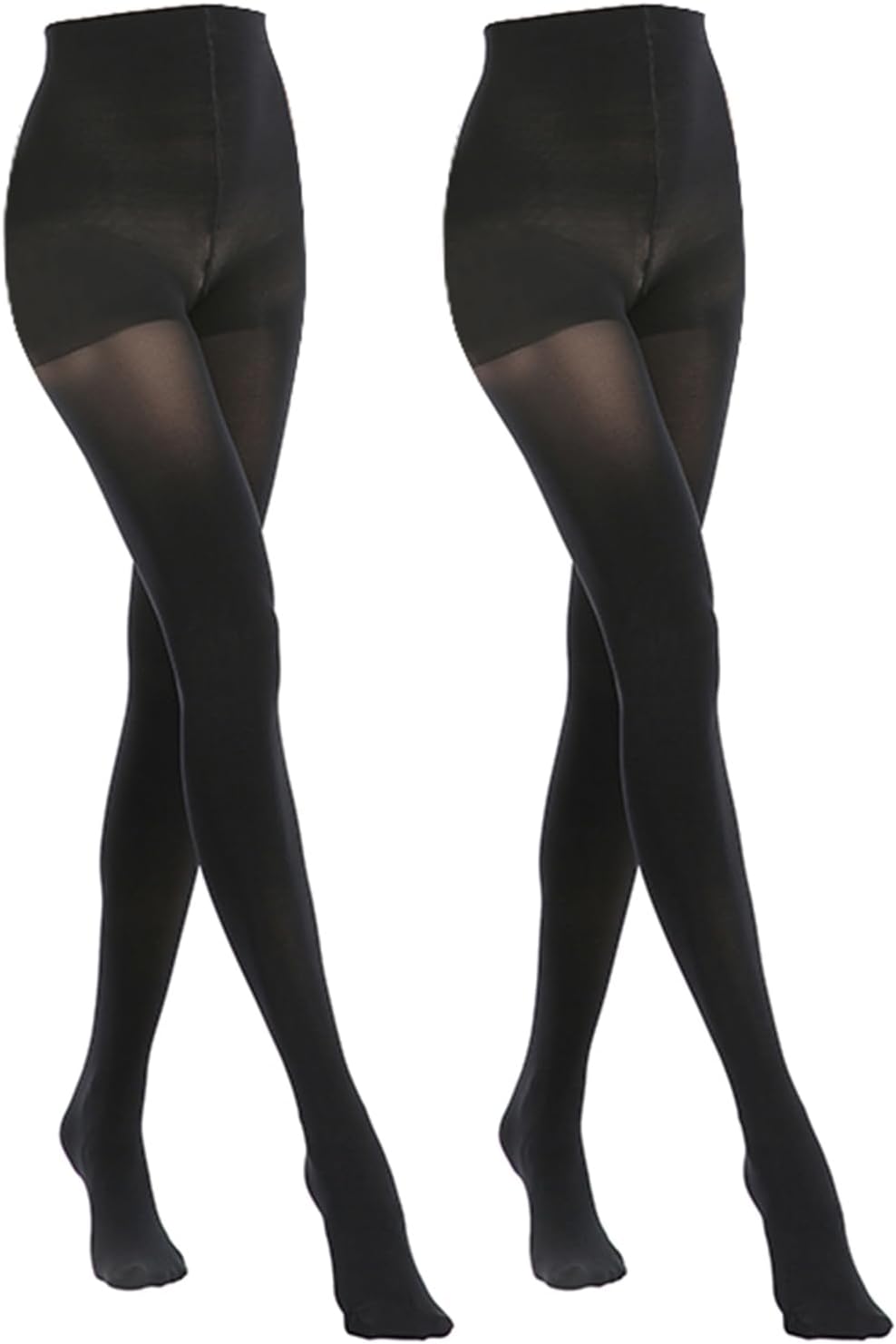 MANZI Women's 2-6 Pairs Opaque Control Top Tights Comfort Stretch 70 Denier Pantyhose