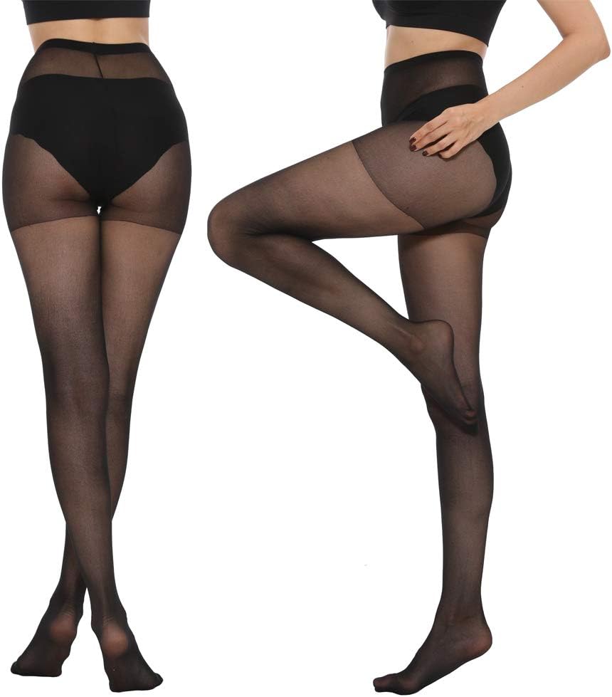 MANZI 6 Pairs Pantyhose for Women 20 Denier