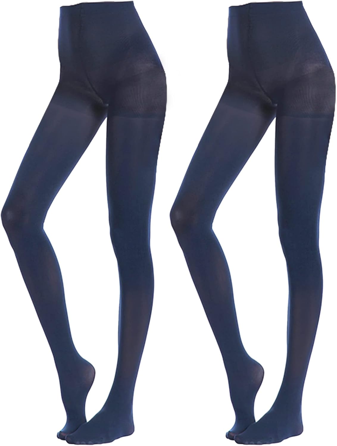 MANZI Women's 2-6 Pairs Opaque Control Top Tights Comfort Stretch 70 Denier Pantyhose