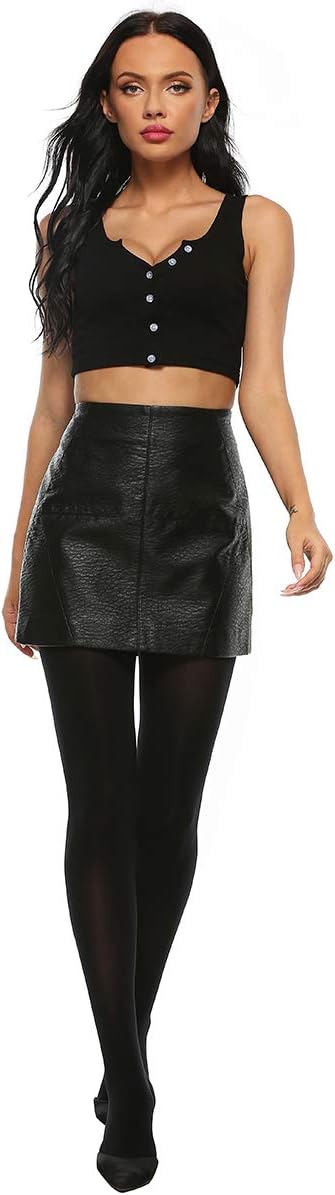 MANZI Tights for Women Solid Color Pantyhose Colored