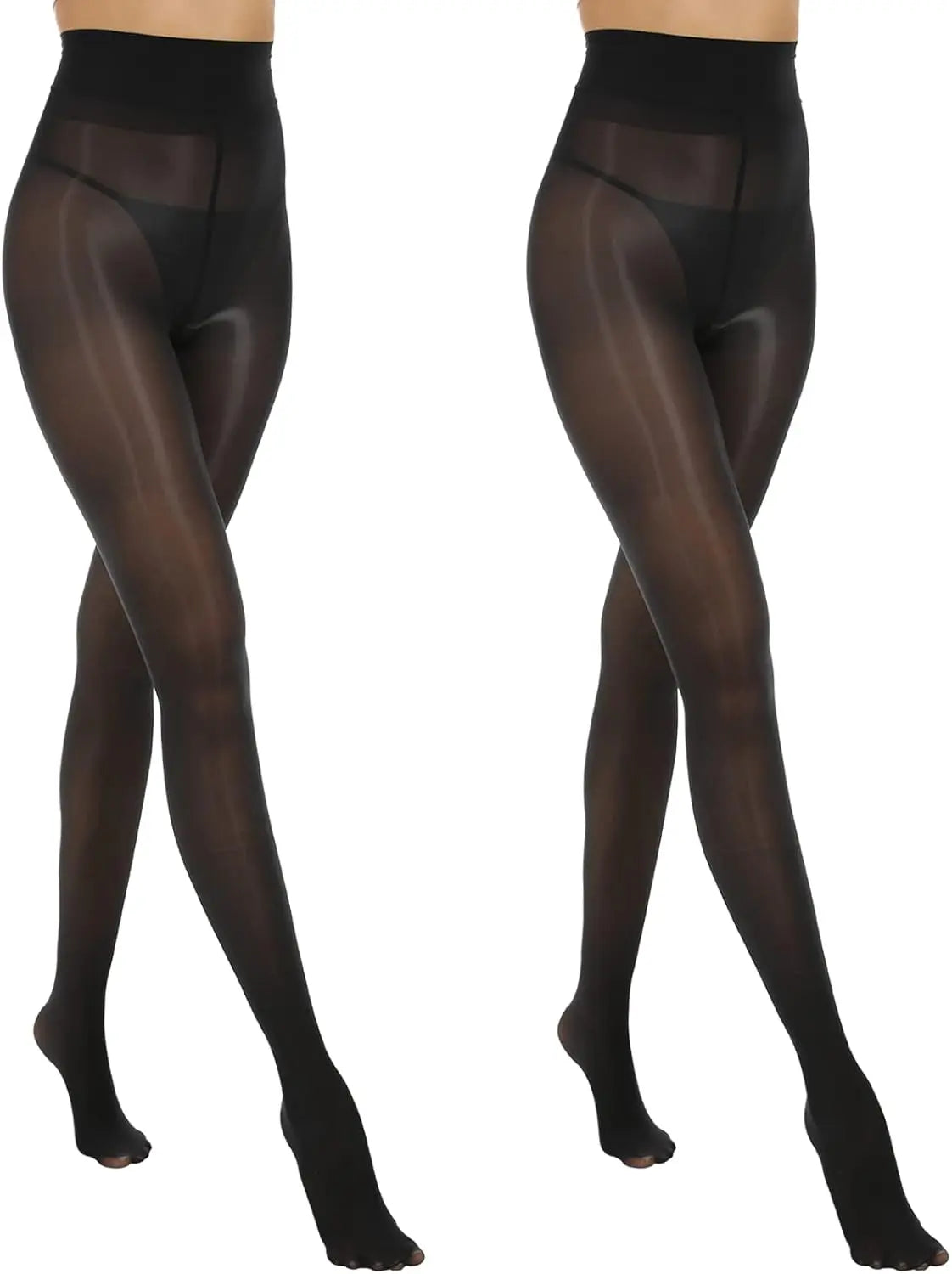 MANZI 2 Pairs Women's Shiny Sheer Tights High Waist My Store