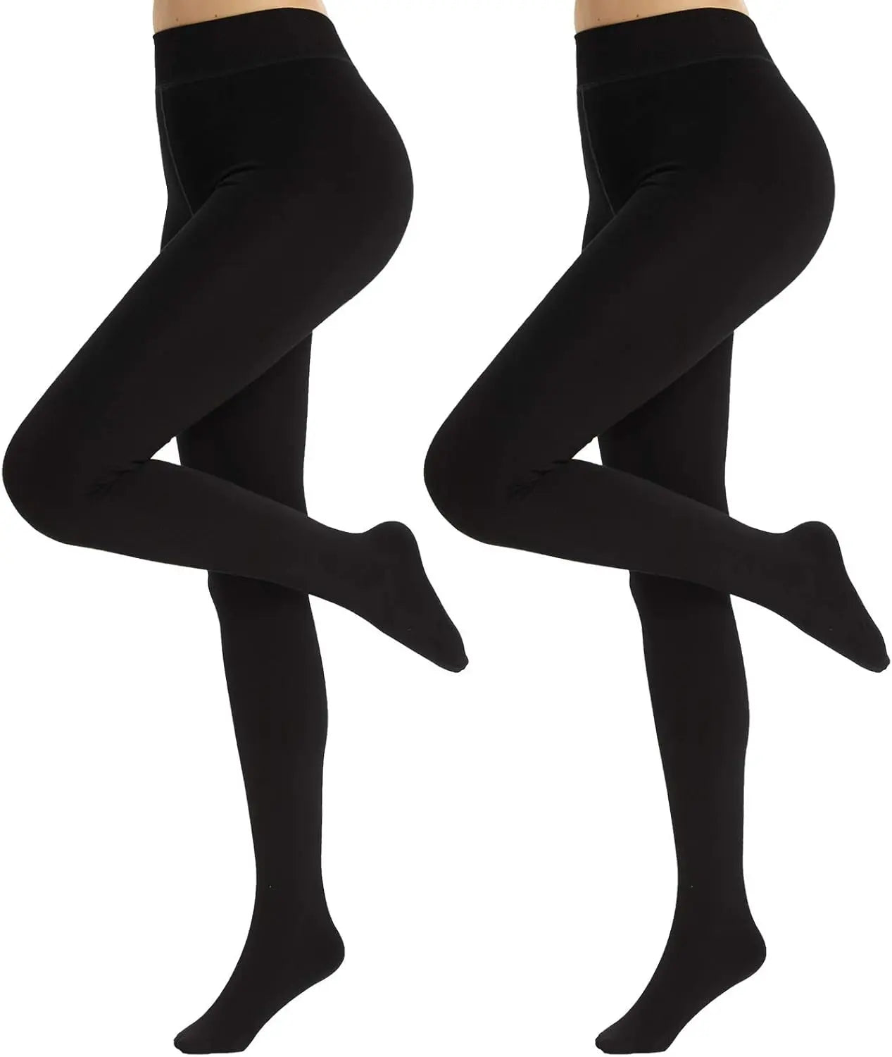 MANZI Fleece Lined Tights Women 800D Winter tights(Pack of 2) My Store