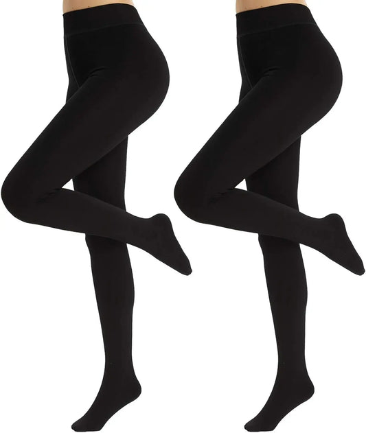 MANZI Fleece Lined Tights Women 800D Winter tights(Pack of 2) My Store