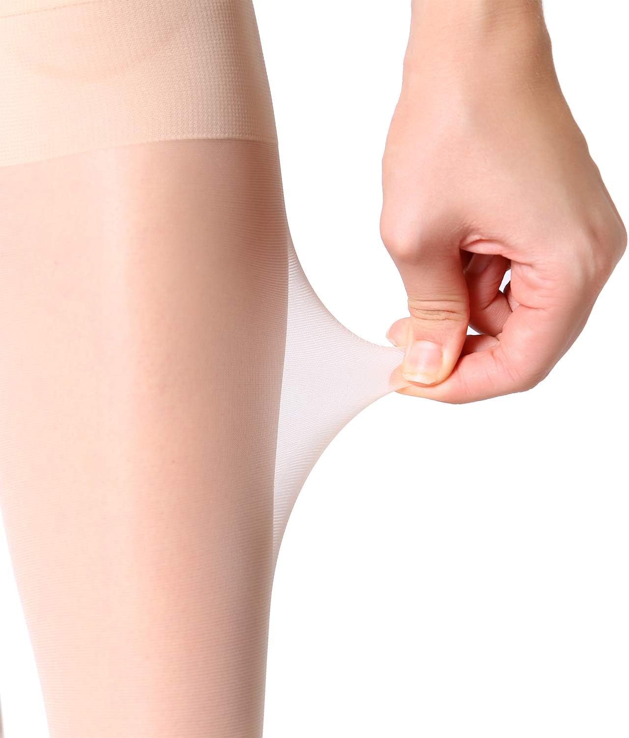 MANZI 12 Pairs Knee High Stockings Sheer Pantyhose for Women