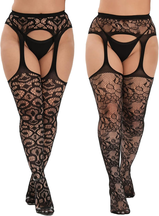 MANZI Plus Size Stockings Thigh (Pack of 2)