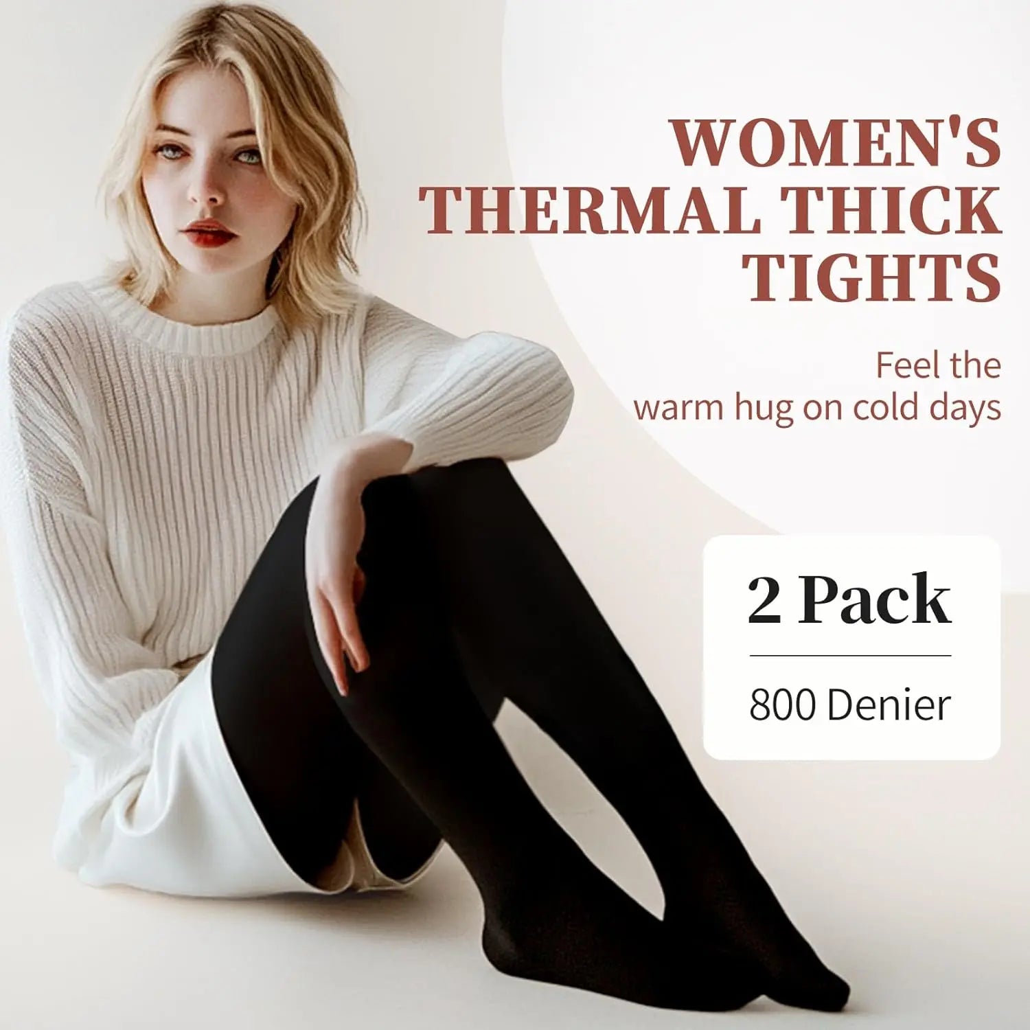 MANZI Modal Warm Winter Pantyhose 800D Thermal Thick Tights for Women 2 Pairs My Store