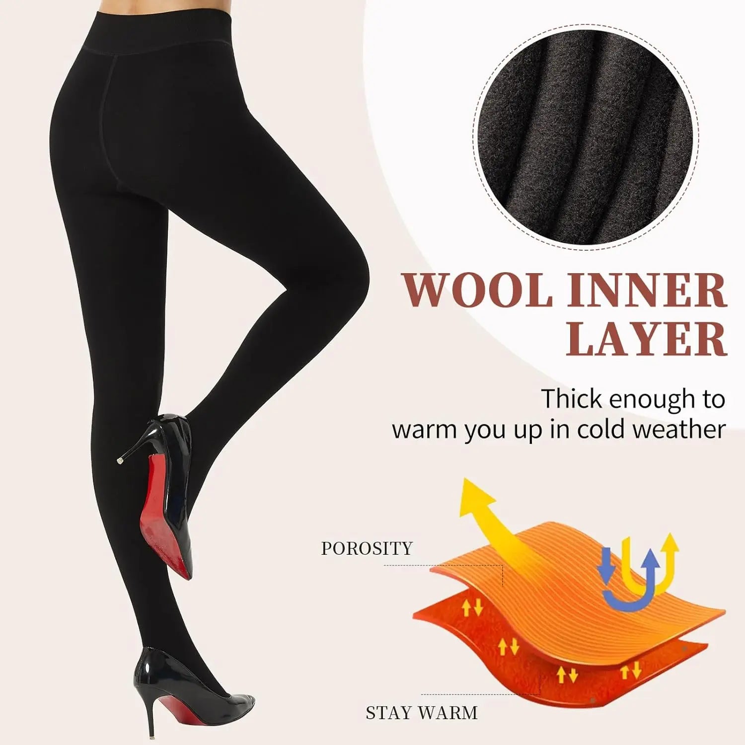 MANZI Modal Warm Winter Pantyhose 800D Thermal Thick Tights for Women 2 Pairs My Store
