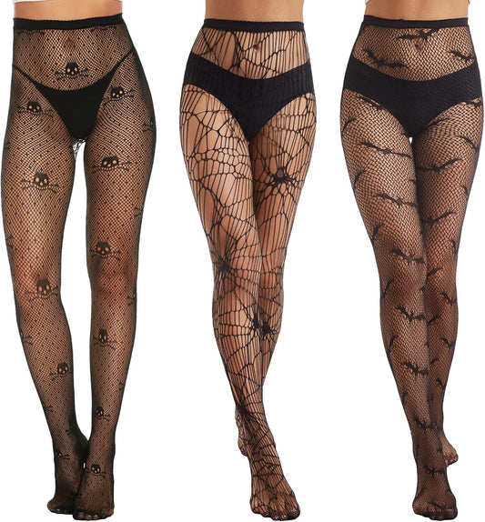 MANZI Fishnet Tights for Women Patterned Fishnets Stockings