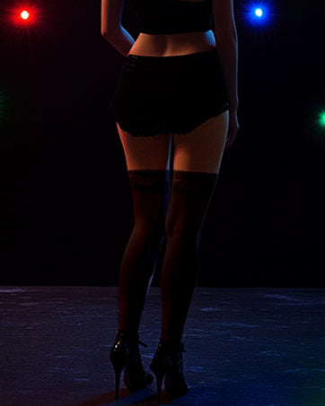 MANZI Shiny Thigh High Stockings Sexy  2 Pairs Pack Manzi 