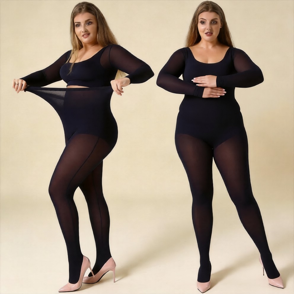 MANZI Women's 2 Pairs Control Top Pantyhose
